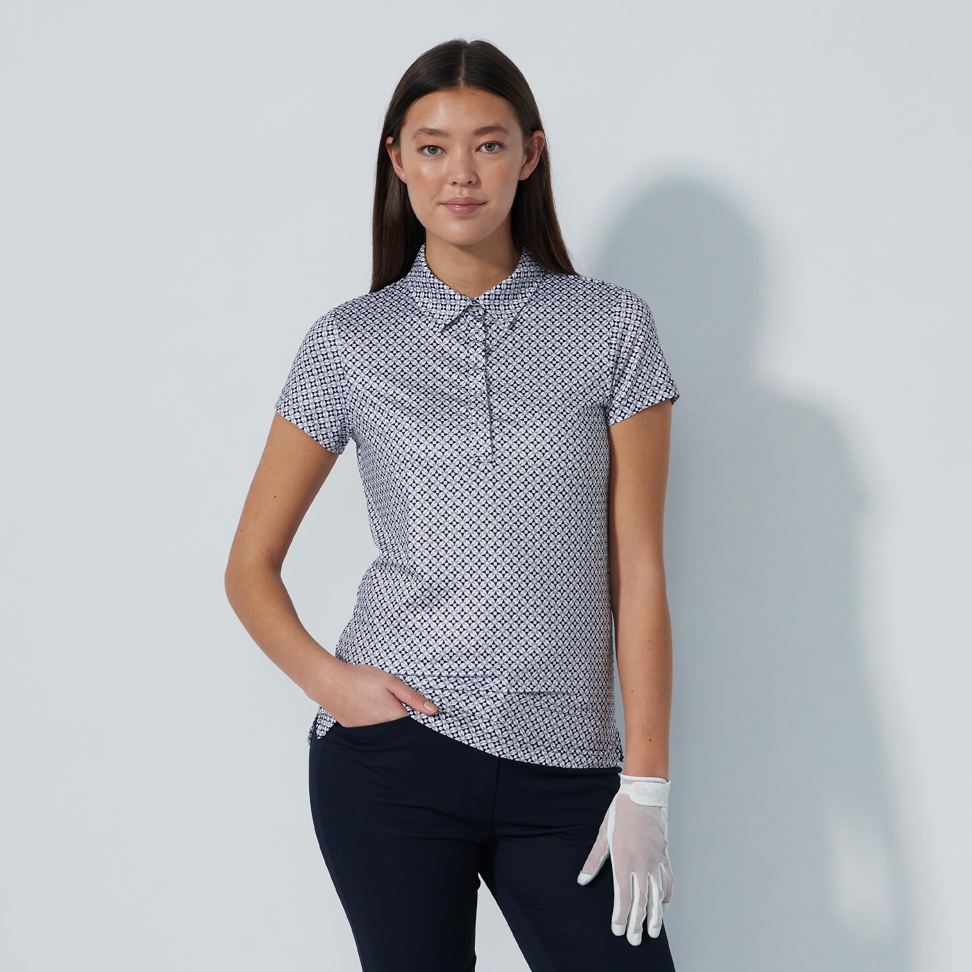 Daily Sports Sheermotion Ladies Golf Polo Shirt Mosaic Medley